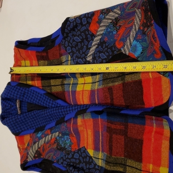 Canvasbacks Lutton & Horsefield Multicolor Wool Blend Vest Sz M - Picture 9 of 11